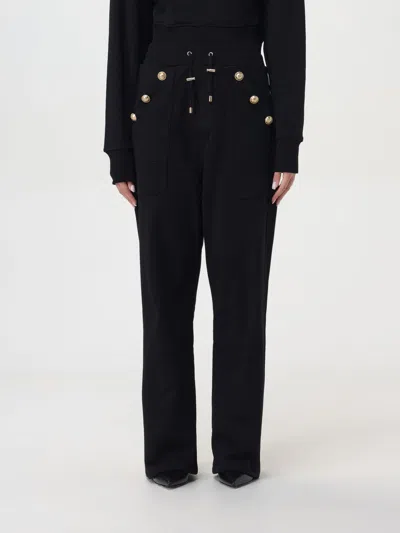 BALMAIN PANTS BALMAIN WOMAN COLOR BLACK,411150002