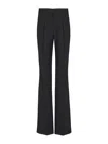 Balmain Navy Blue Twill Pant In Black