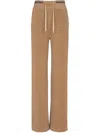 Balmain Elastic Waist Sweatpants In Brown