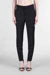 Balmain Pants In Black Wool In Black