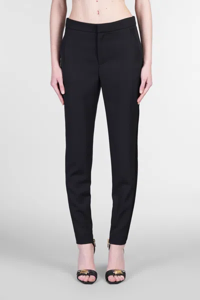 Balmain Pants In Black Wool