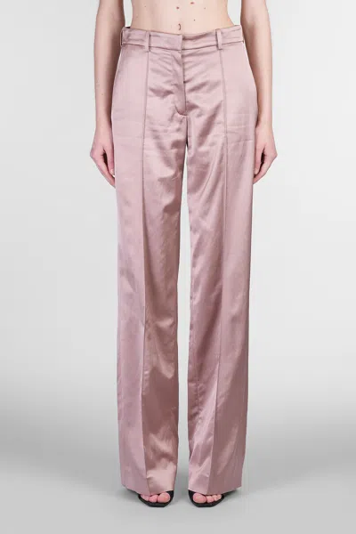 Balmain Pants In Rose-pink Viscose