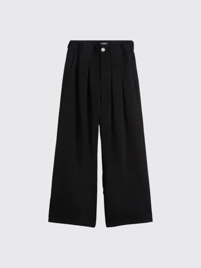 Balmain Pants Kids Color Black In Blue