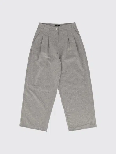 Balmain Pants Kids Color Grey In Animal Print