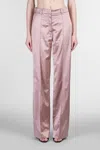 Balmain Pants In Rose-pink Viscose In Pink