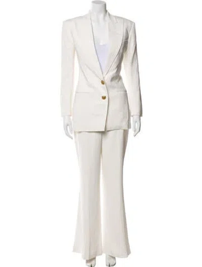 Pre-owned Balmain Pantsuit In Neutral