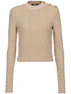 Balmain Labyrinth Pattern Knitted Top