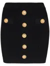 Balmain Women High Waist Buttoned Mini Skirt