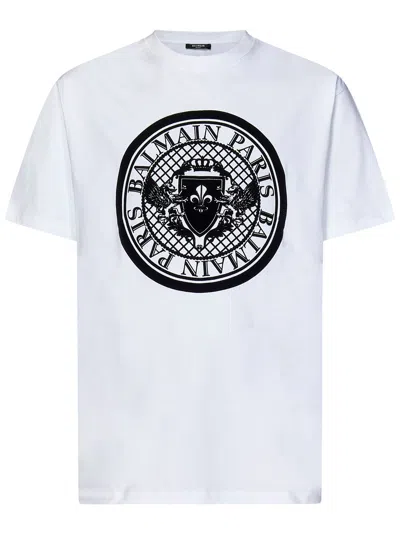 Balmain Paris  Coin T-shirt In White