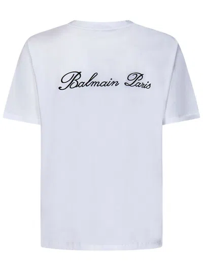 Balmain Paris  Iconic T-shirt In White