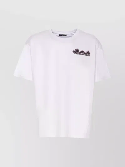 BALMAIN PARIS GRAPHIC PRINT CREWNECK T-SHIRT