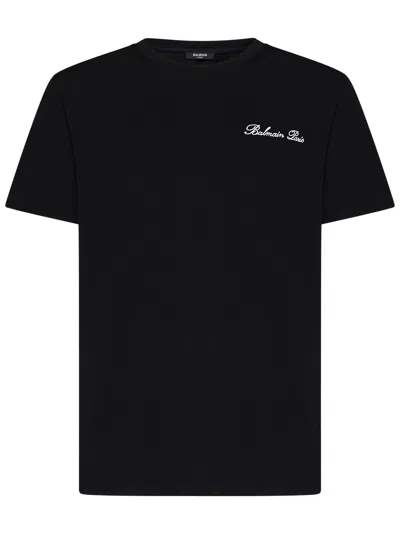 Balmain Paris Iconic T-shirt In Black