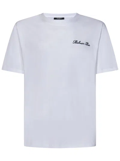Balmain Paris Iconic T-shirt In White