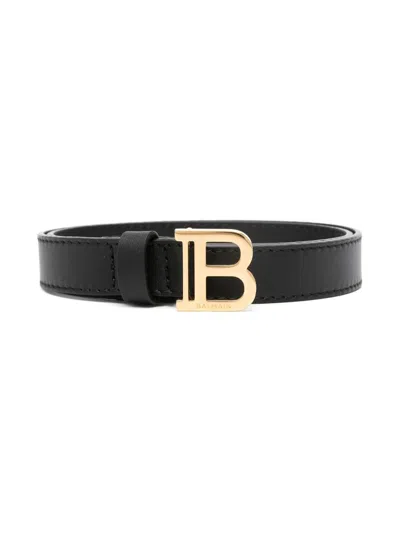 Balmain Paris Kids Belt In Black