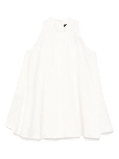 Balmain Paris Kids Dress In White