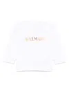 Balmain Paris Kids Sweatshirt In White
