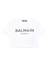 Balmain Paris Kids T-shirt In White