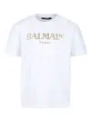 Balmain Logo-print Cotton T-shirt In White