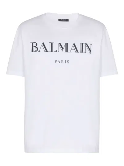 Balmain Paris Logo T-shirt In White