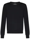 Balmain Merino Wool Knit Sweater With Trompe-l'œil Collar