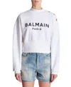 Balmain Paris Sweatshirt In White