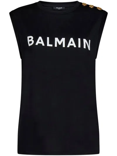 Balmain Paris T-shirt  In Nero