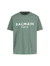 Balmain 'paris' T-shirt In Green