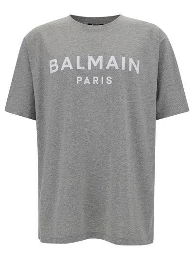 Balmain Paris T-shirt In Grey