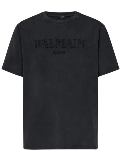 Balmain Paris T-shirt In Grey