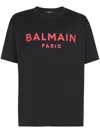 BALMAIN BALMAIN PARIS T-SHIRT WITH PRINT