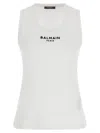 Balmain Paris Tank Top In White
