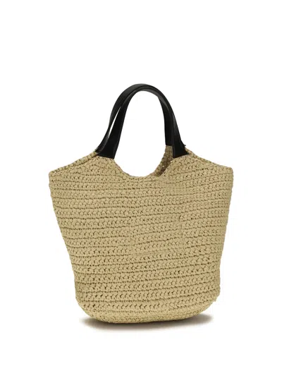 Balmain Paris Tote Bag In Beige
