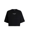 Balmain Paris Embroidered T-shirt In Black
