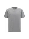 Balmain Embroidered Logo-patch T-shirt In Gray