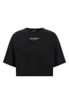 Balmain Logo Cotton T-shirt For Women In Black