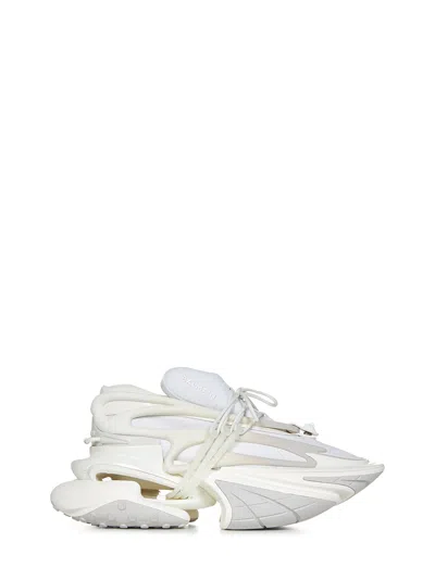 Balmain Paris Unicorn Sneakers In White