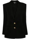 Balmain Logo Button Double-breasted Blazer