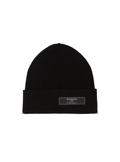 BALMAIN PARIS WOOL BEANIE