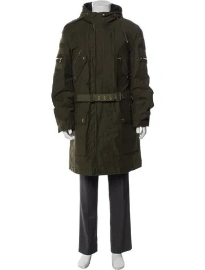 Pre-owned Balmain Parka In Green
