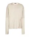 Balmain Patchwork Long-sleeve Top In White
