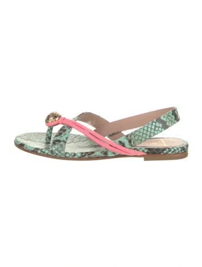 Pre-owned Balmain Patent Leather Sandals W/ Tags In Blue