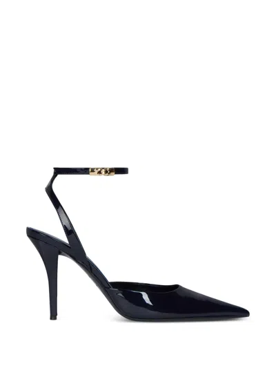 Balmain Patent Leather Slingback Pumps In Black