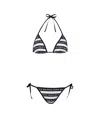 Balmain Logo-print Halterneck Bikini In White