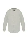 Balmain Pattern Button Shirt In Green