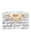 Balmain Pattern Clutch In White
