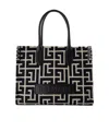 Balmain Pattern Handbag In Black