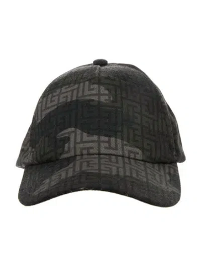 Pre-owned Balmain Patterned Baseball Cap W/tags In Green