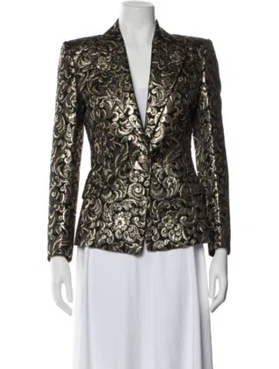 Pre-owned Balmain Patterned Blazer In Multi