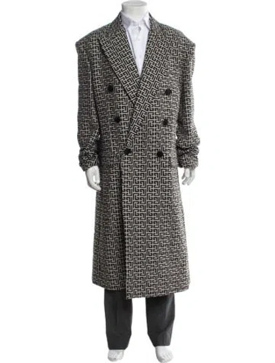 Pre-owned Balmain Patterned Coat W/ Tags In Multicolor