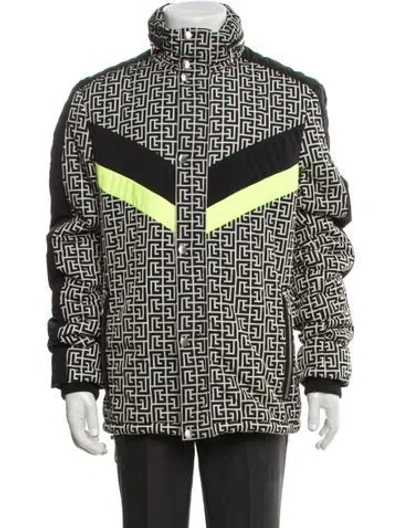 Pre-owned Balmain Patterned Jacket In Black